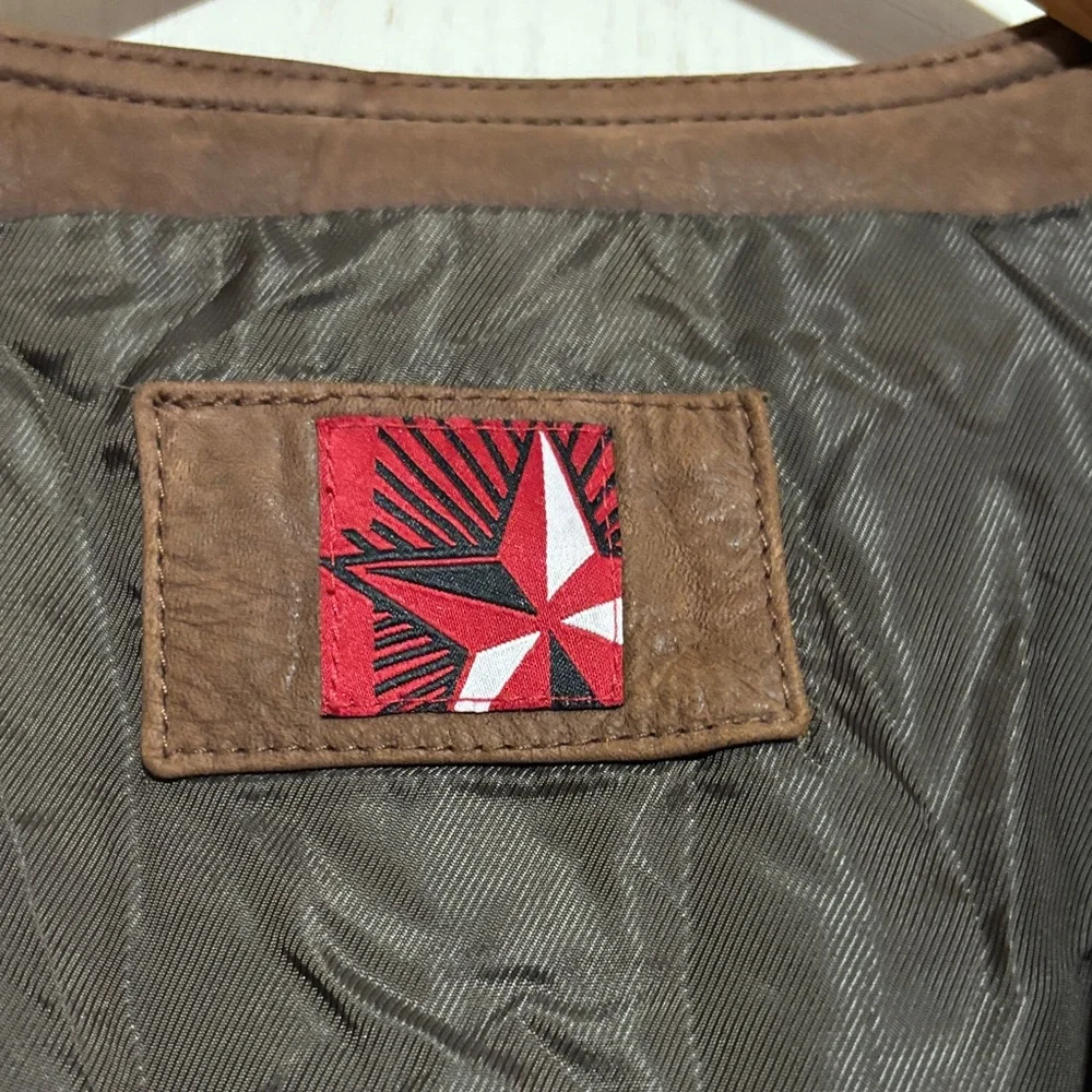 Marlboro Vintage Brown‎ Leather Vest